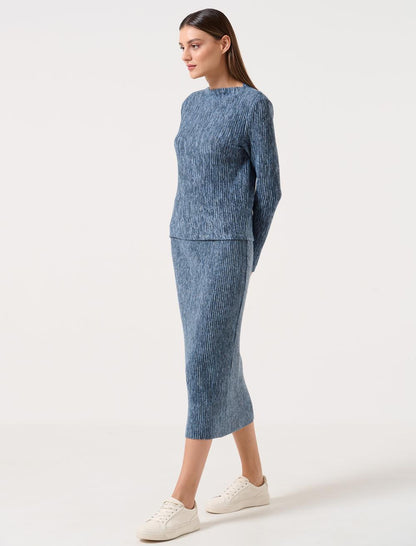 Slim Fit Normal Waist Midi Skirt