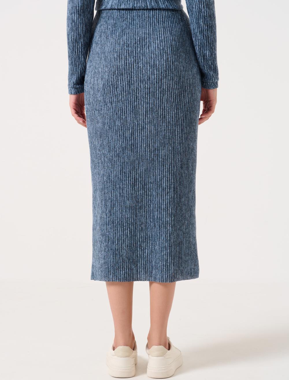 Slim Fit Normal Waist Midi Skirt - 22K12F1132