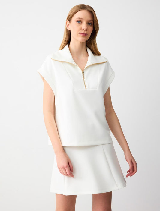 Relaxed Fit High Waist Knitted Mini Skirt