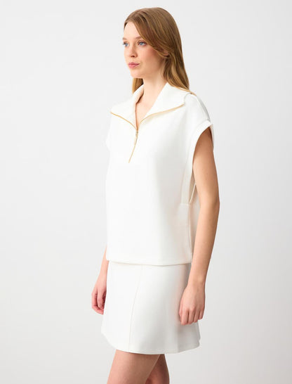 Relaxed Fit High Waist Knitted Mini Skirt