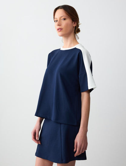 Relaxed Fit High Waist Knitted Mini Skirt