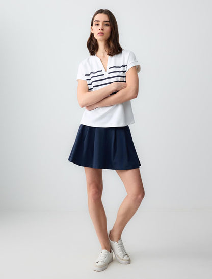 Relaxed Fit Regular Waist Mini Shorts Skirt