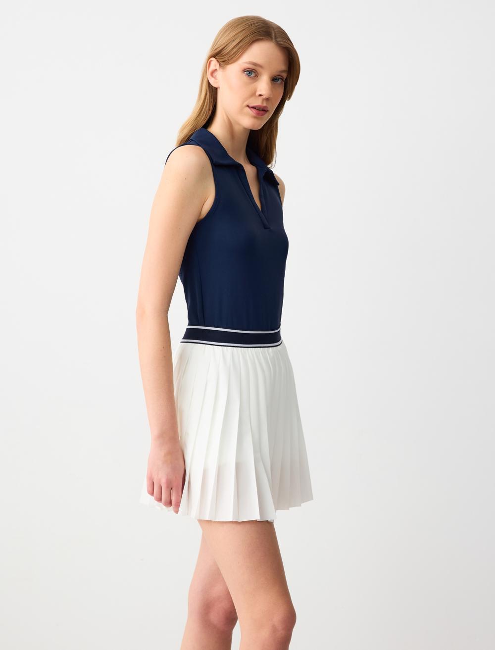 Loose Fit Skirt - White - 5SW072818100
