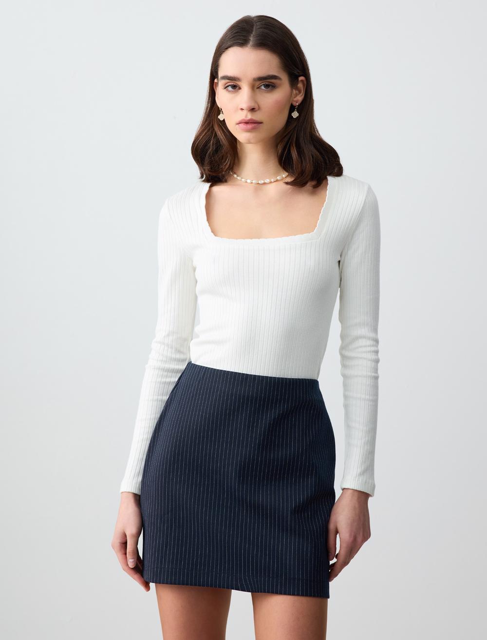 Slim Fit Skirt - 5SW073636
