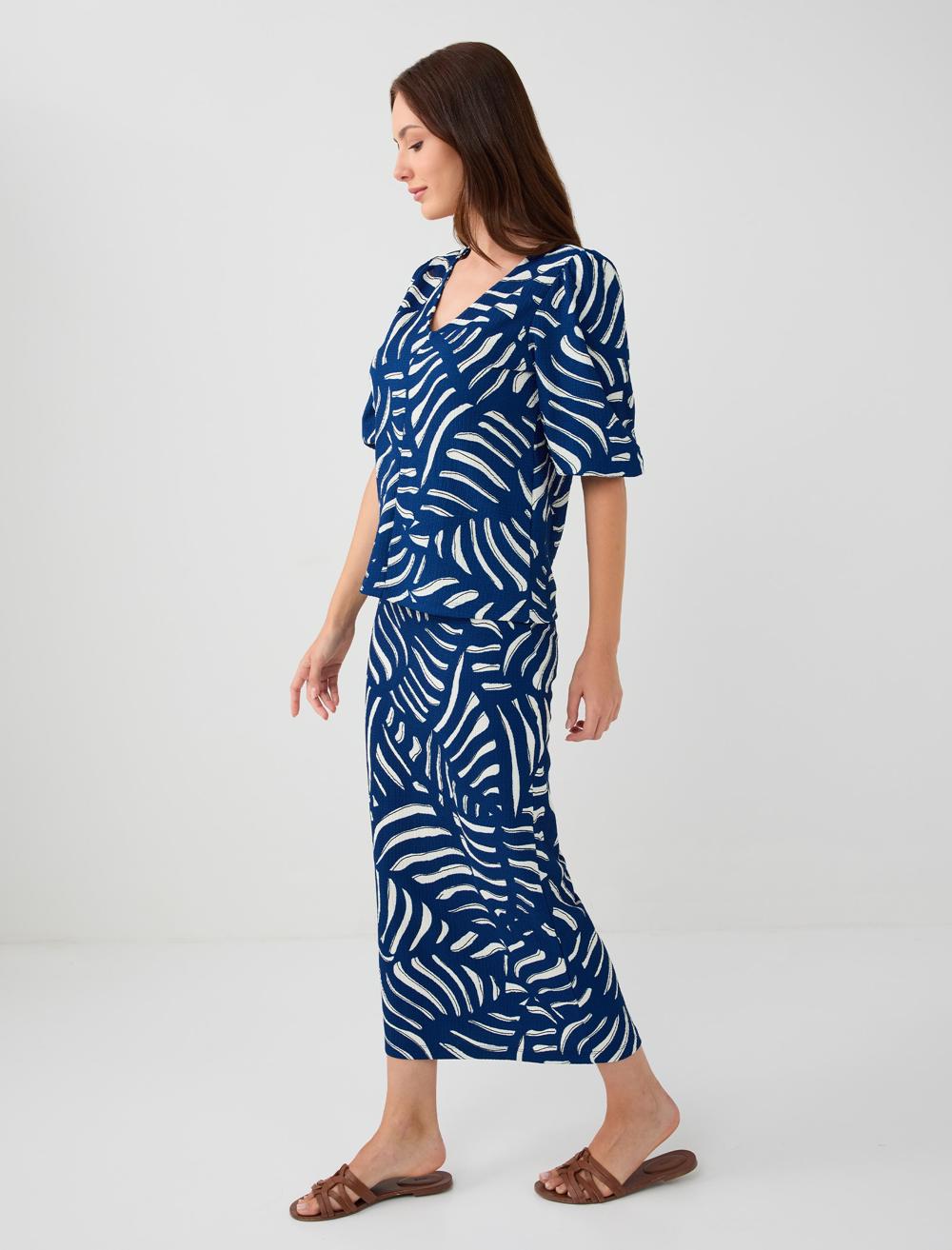 Skirt - Dark Blue - 5WW075344494