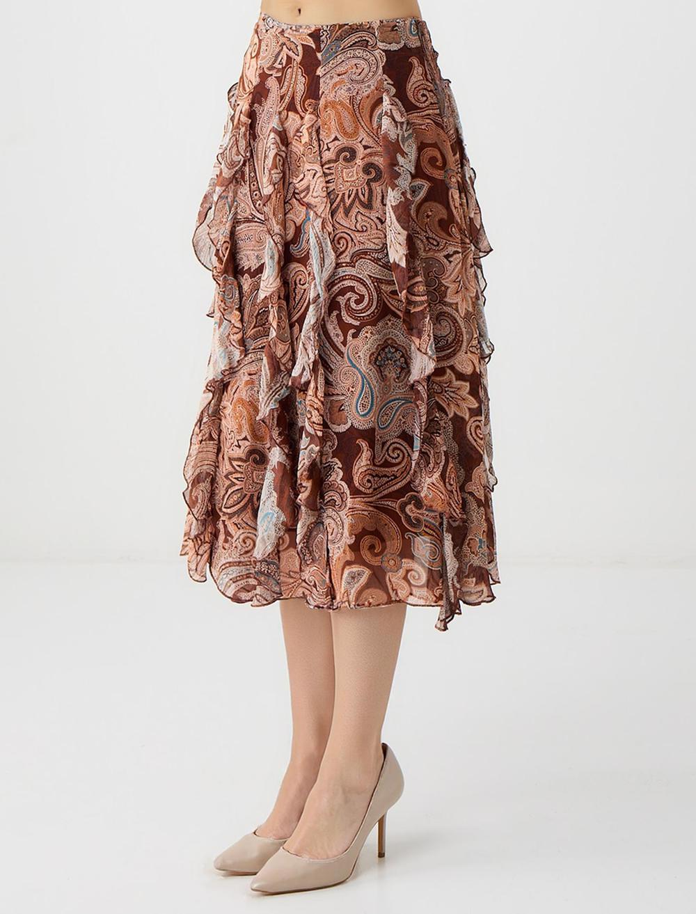 Loose Fit Skirt - Brown - 5WW075743800