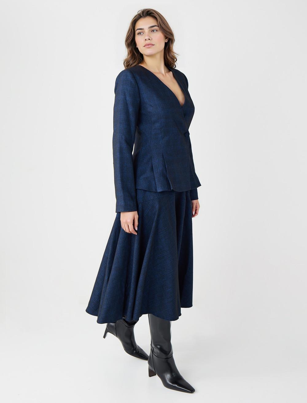 Loose Fit Skirt - Dark Blue - 5WW075968494