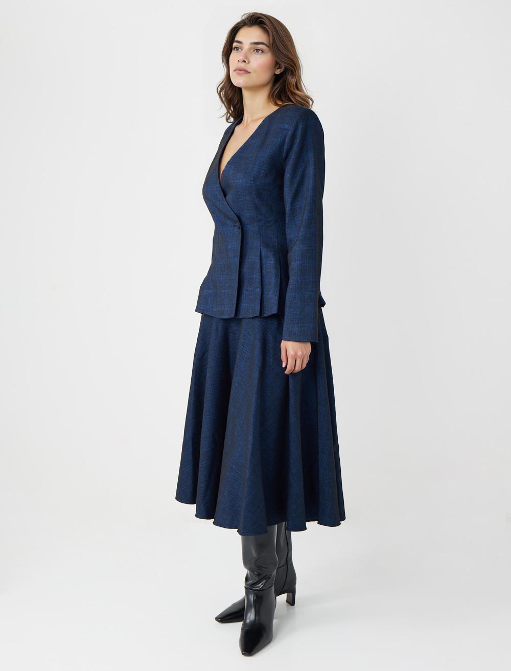 Loose Fit Skirt - Dark Blue - 5WW075968494