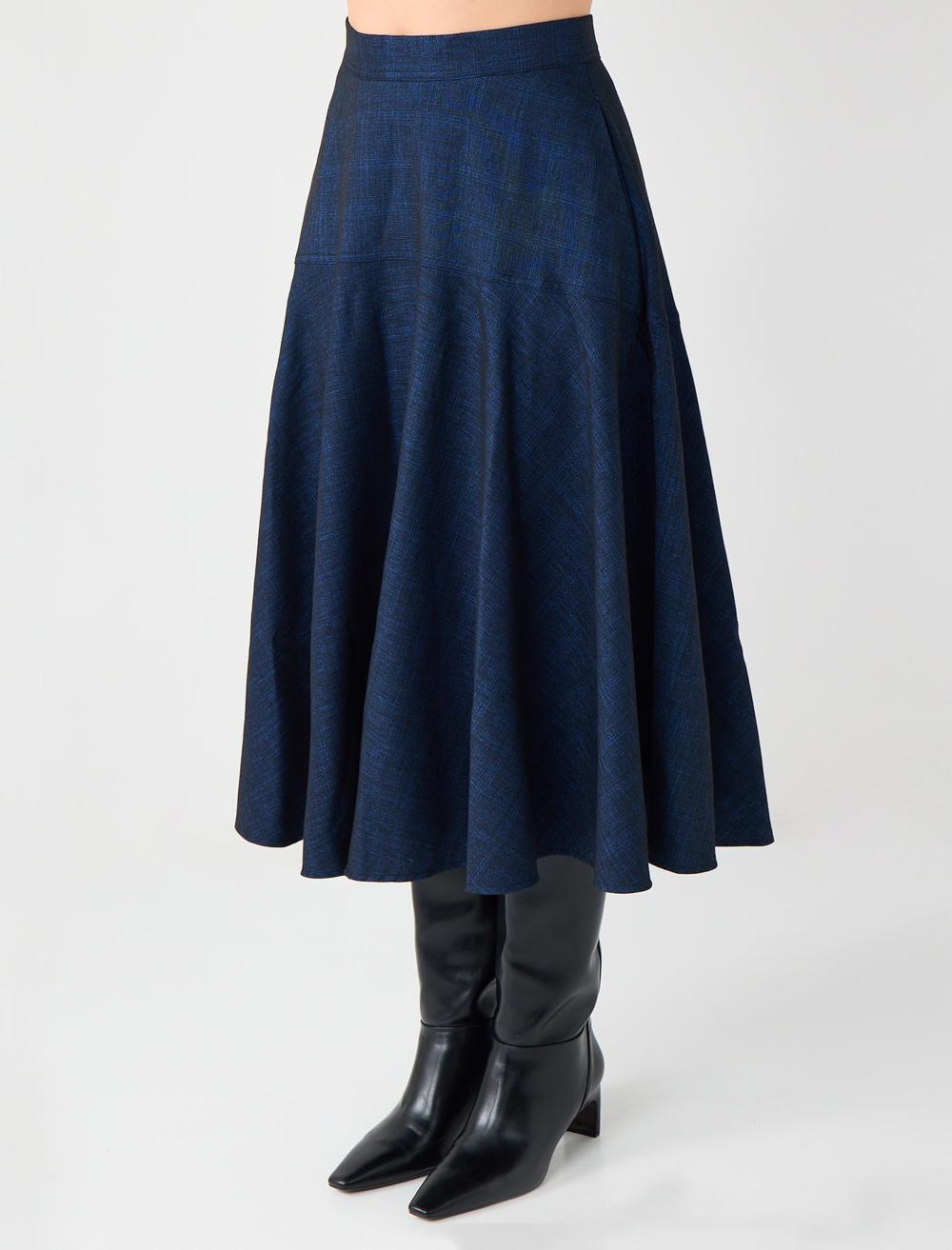 Loose Fit Skirt - Dark Blue - 5WW075968494