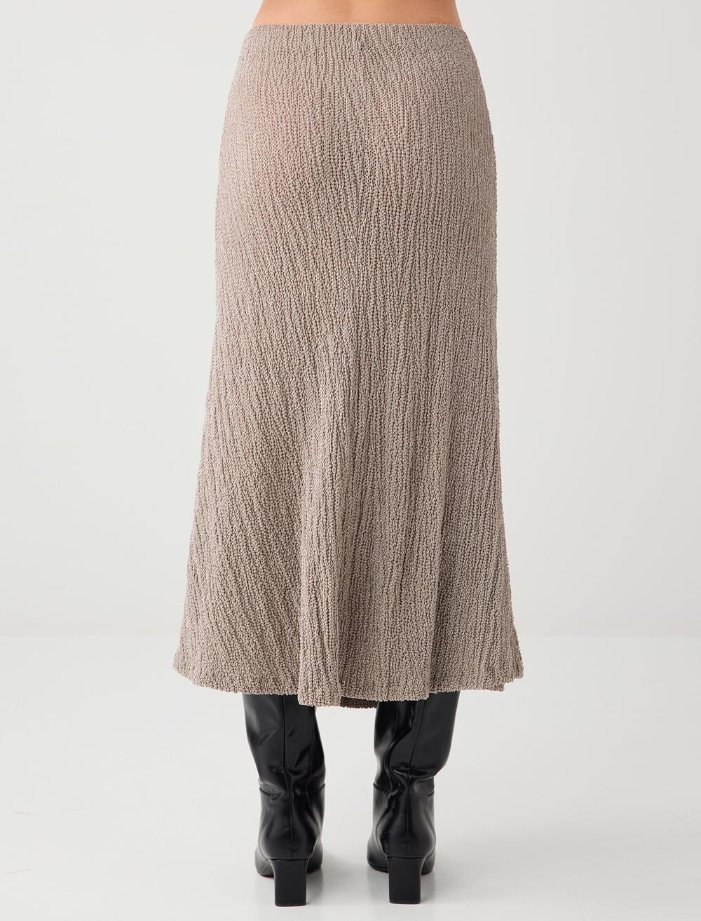 Relaxed Fit Polyester Blend Skirt - 6SW075493