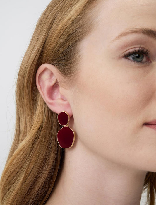 Geometric Figured Dangling Earrings
