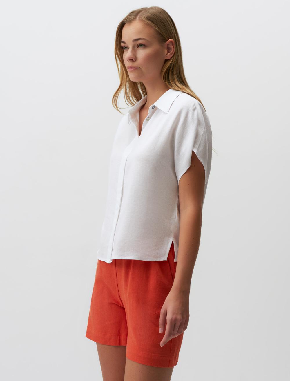 Shirt Collar Short-Sleeve Shirt - 24SG020078