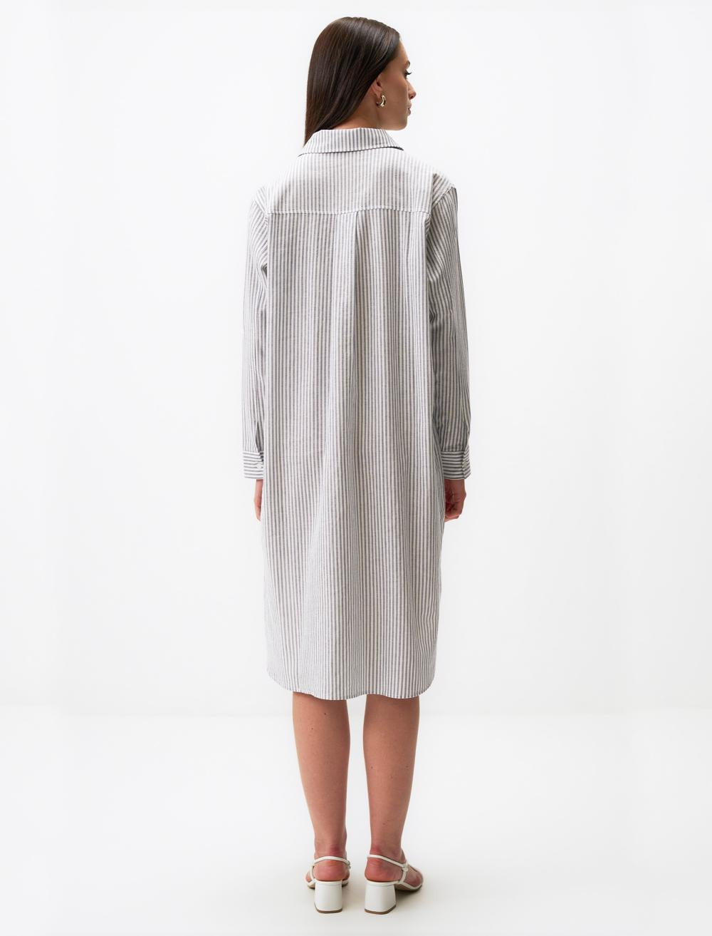Loose Fit Shirt Collar Long-Sleeve Shirt - 24SG160010