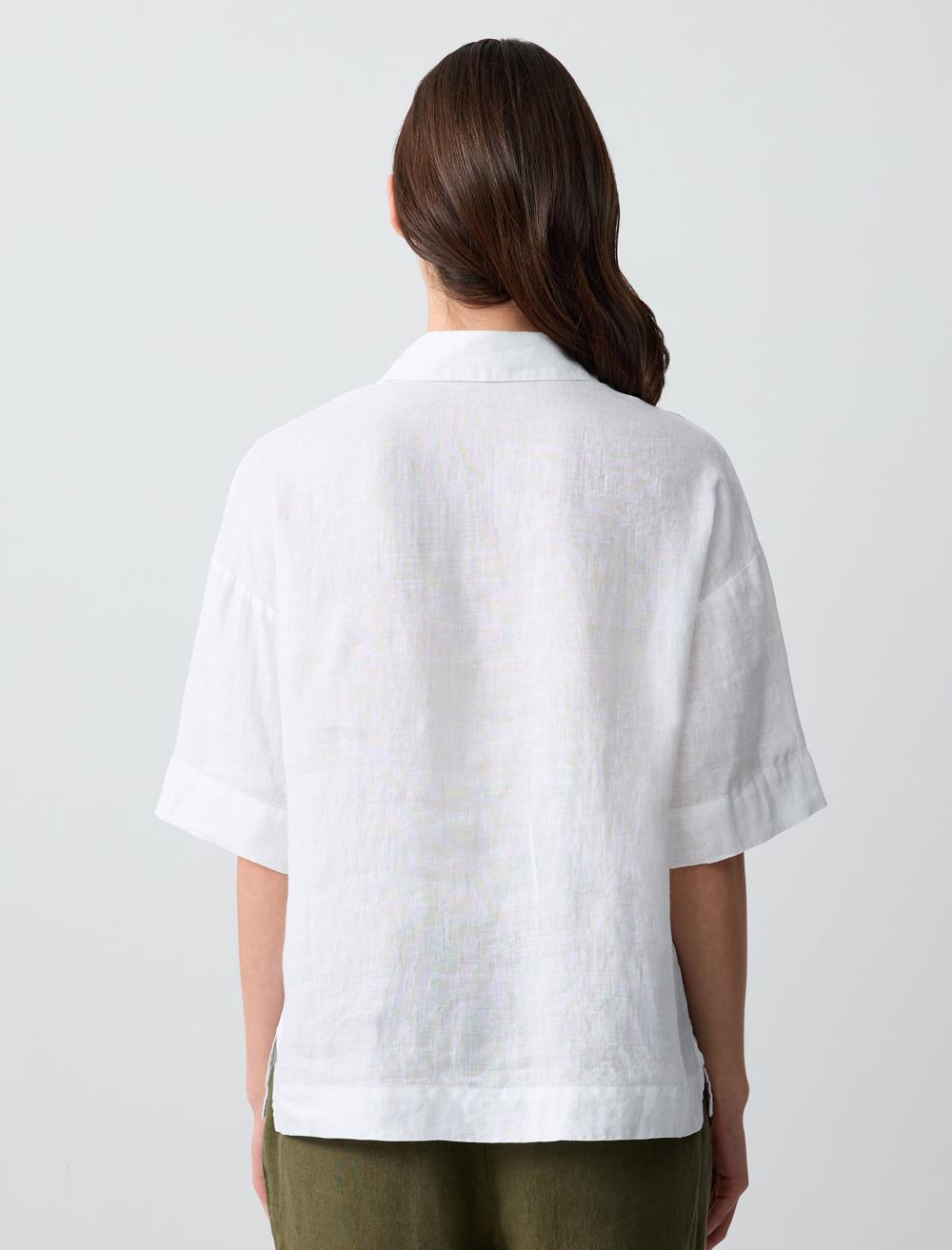 Shirt Collar Short-Sleeve Shirt - 5SW082600