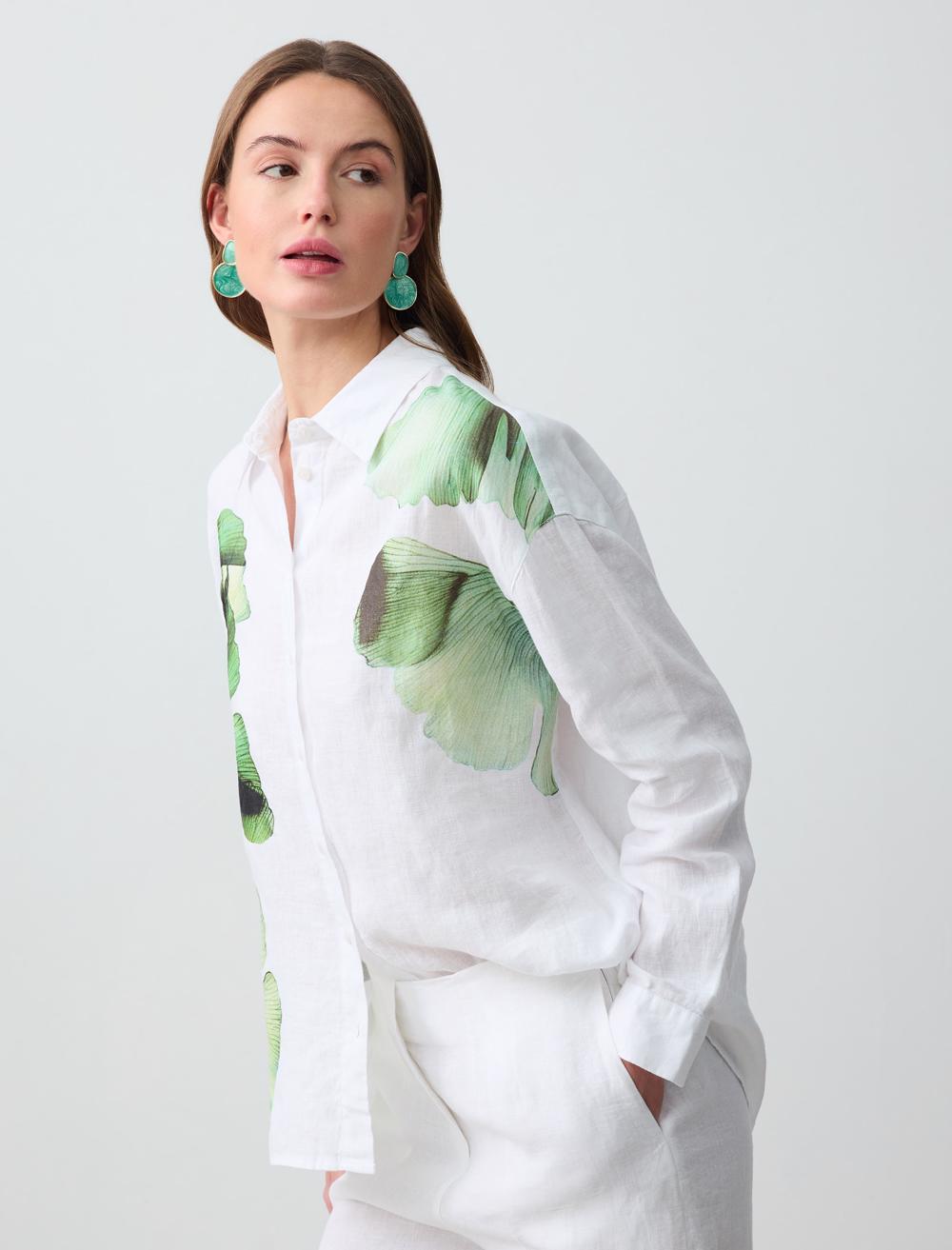Shirt Collar Long-Sleeve Shirt - 5SW083243