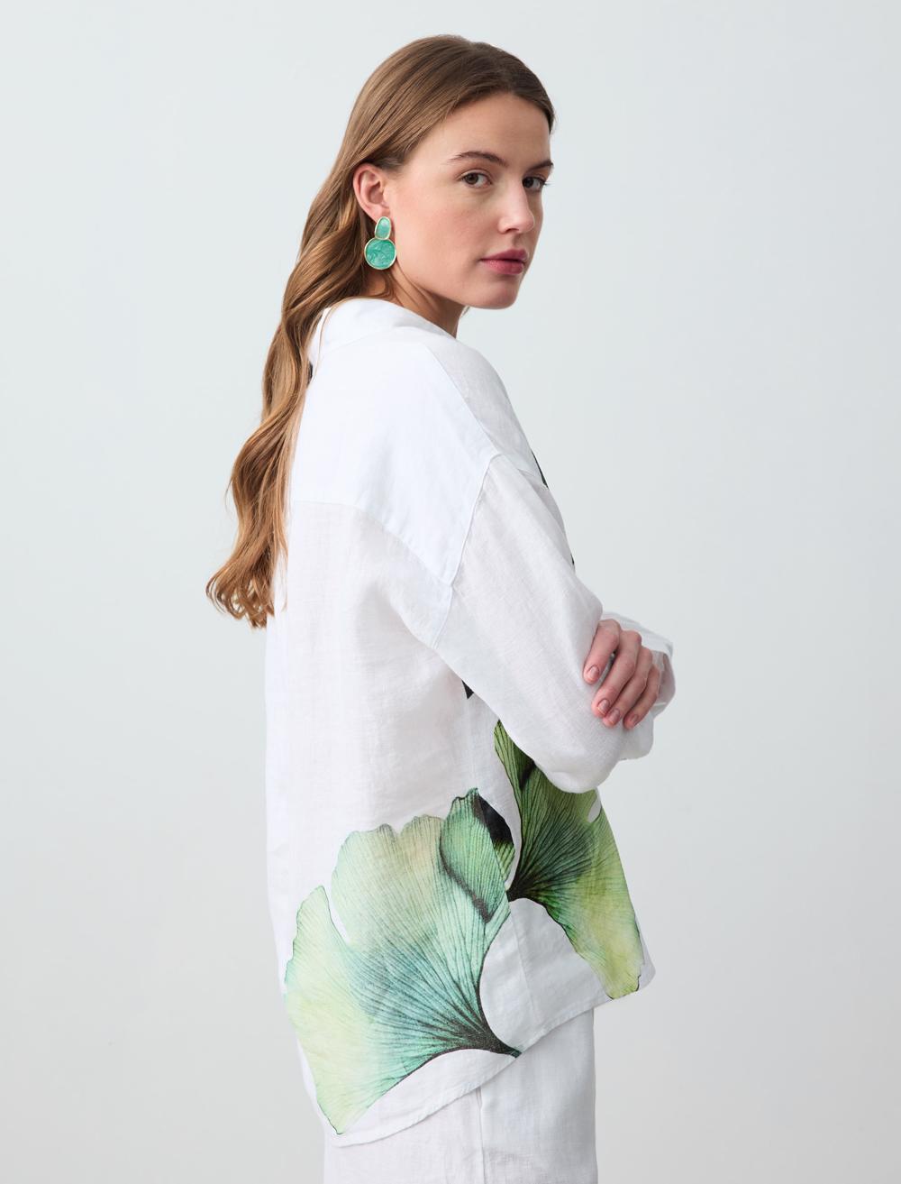 Shirt Collar Long-Sleeve Shirt - 5SW083243