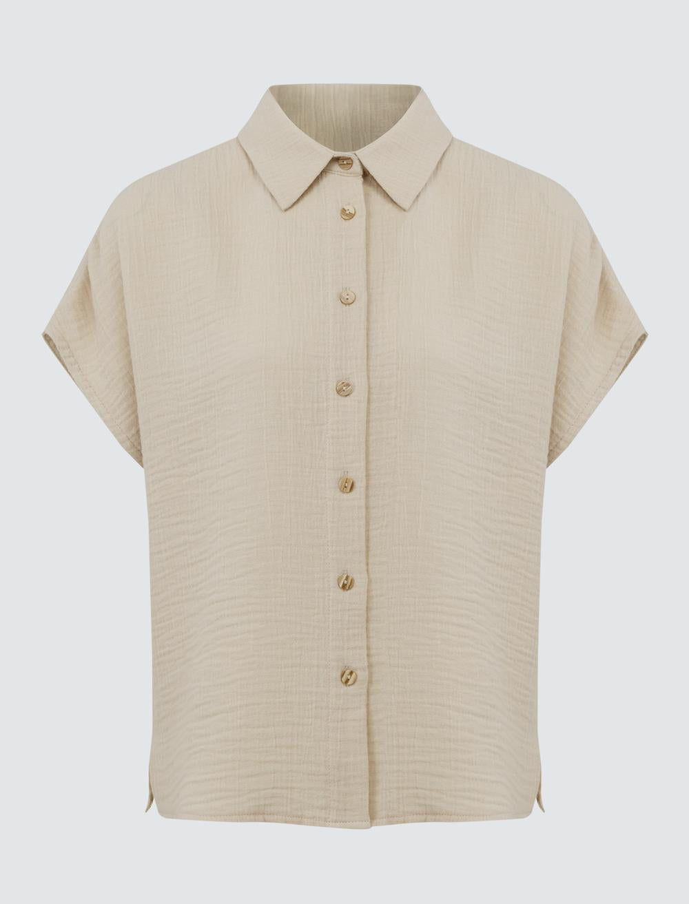 Shirt Collar Short-Sleeve Shirt - 5SW083639