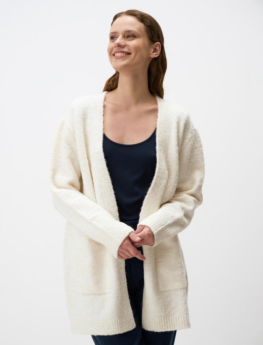 Soft Textured Long Sweater Cardigan