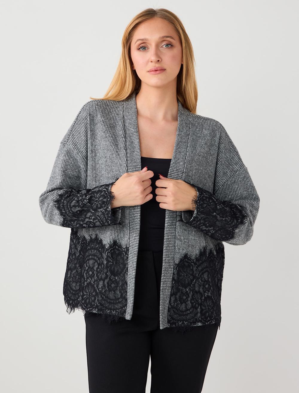 Loose Fit Long-Sleeve Cardigan - 5WW103724