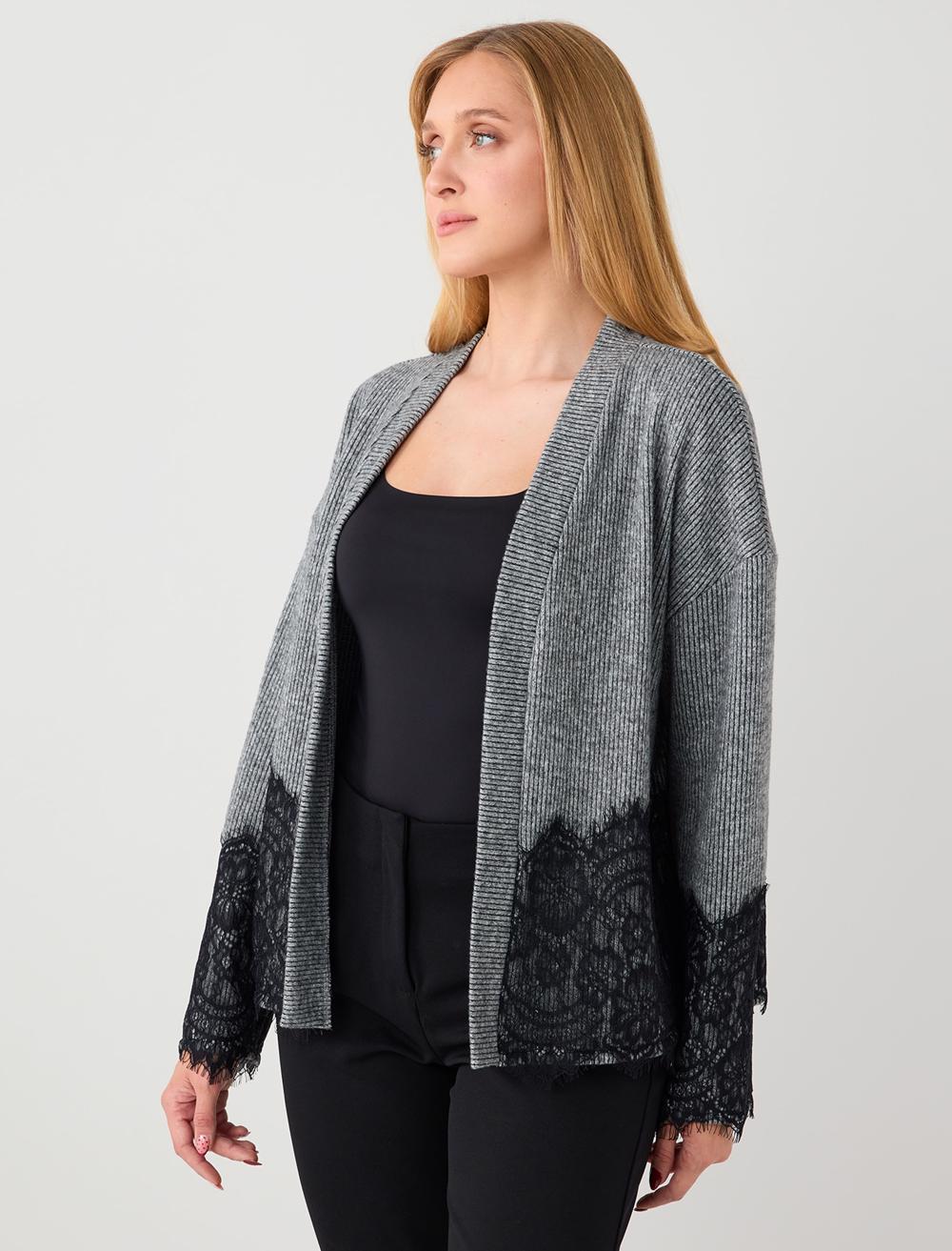 Loose Fit Long-Sleeve Cardigan - 5WW103724
