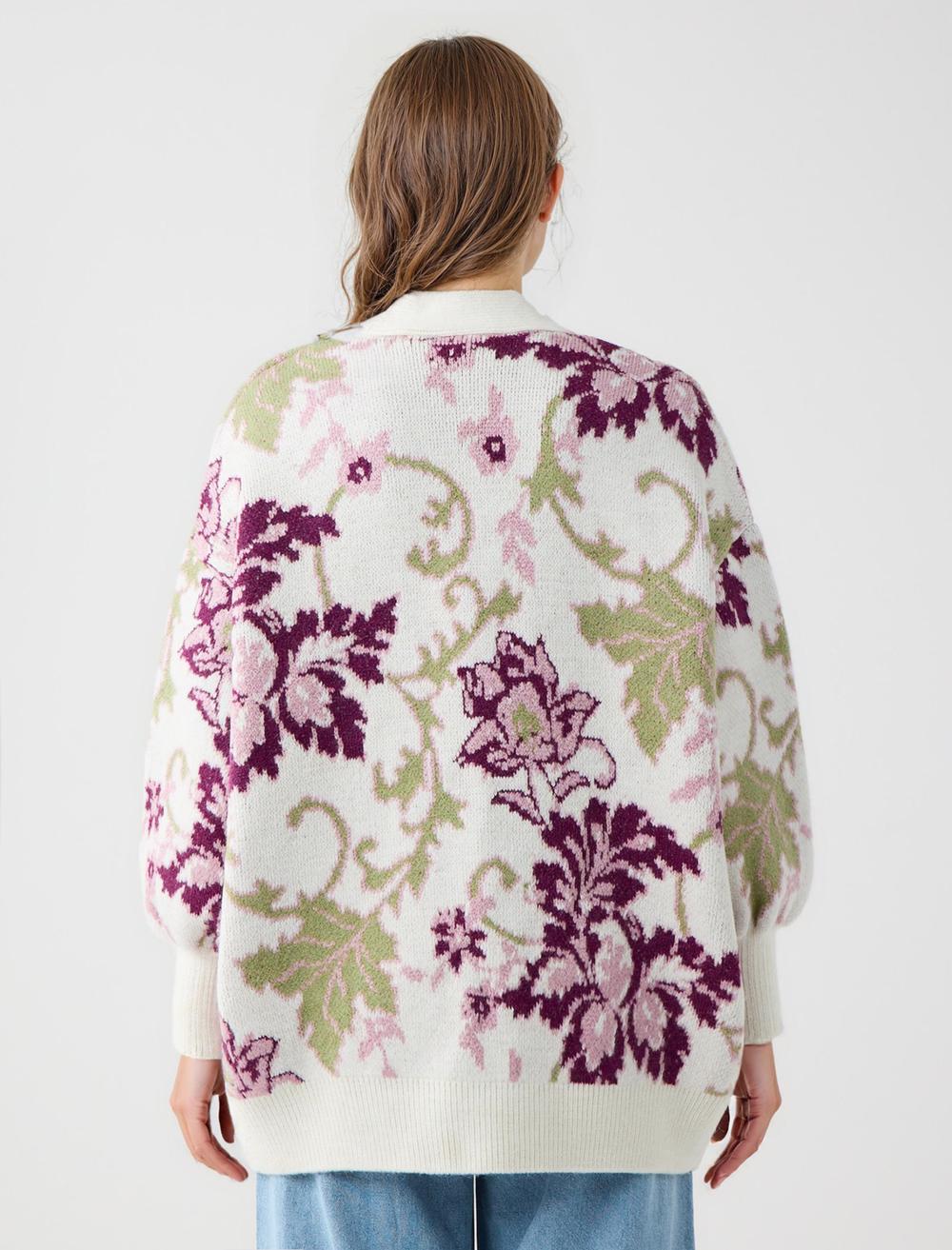 Loose Fit Long-Sleeve Cardigan - 5WW104118