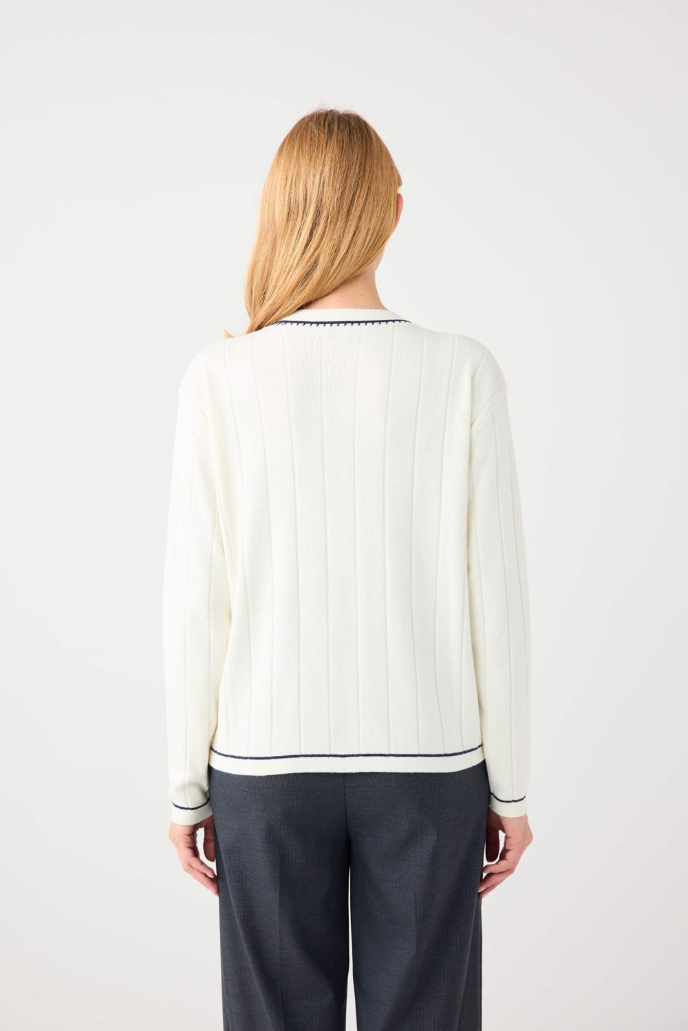 Open Front Long Knit Cardigan - 6SW105425