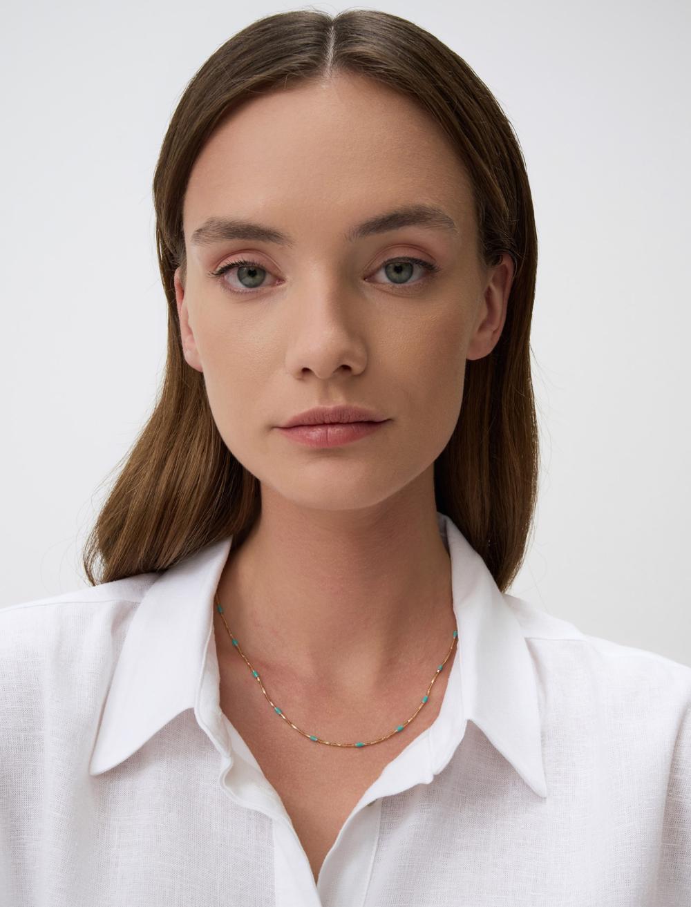 Delicate Stone Adjustable Necklace