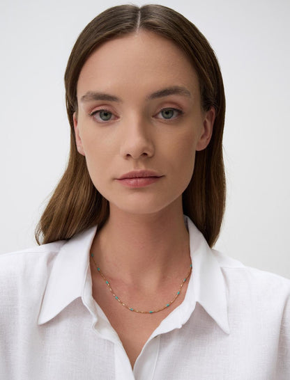 Delicate Stone Adjustable Necklace