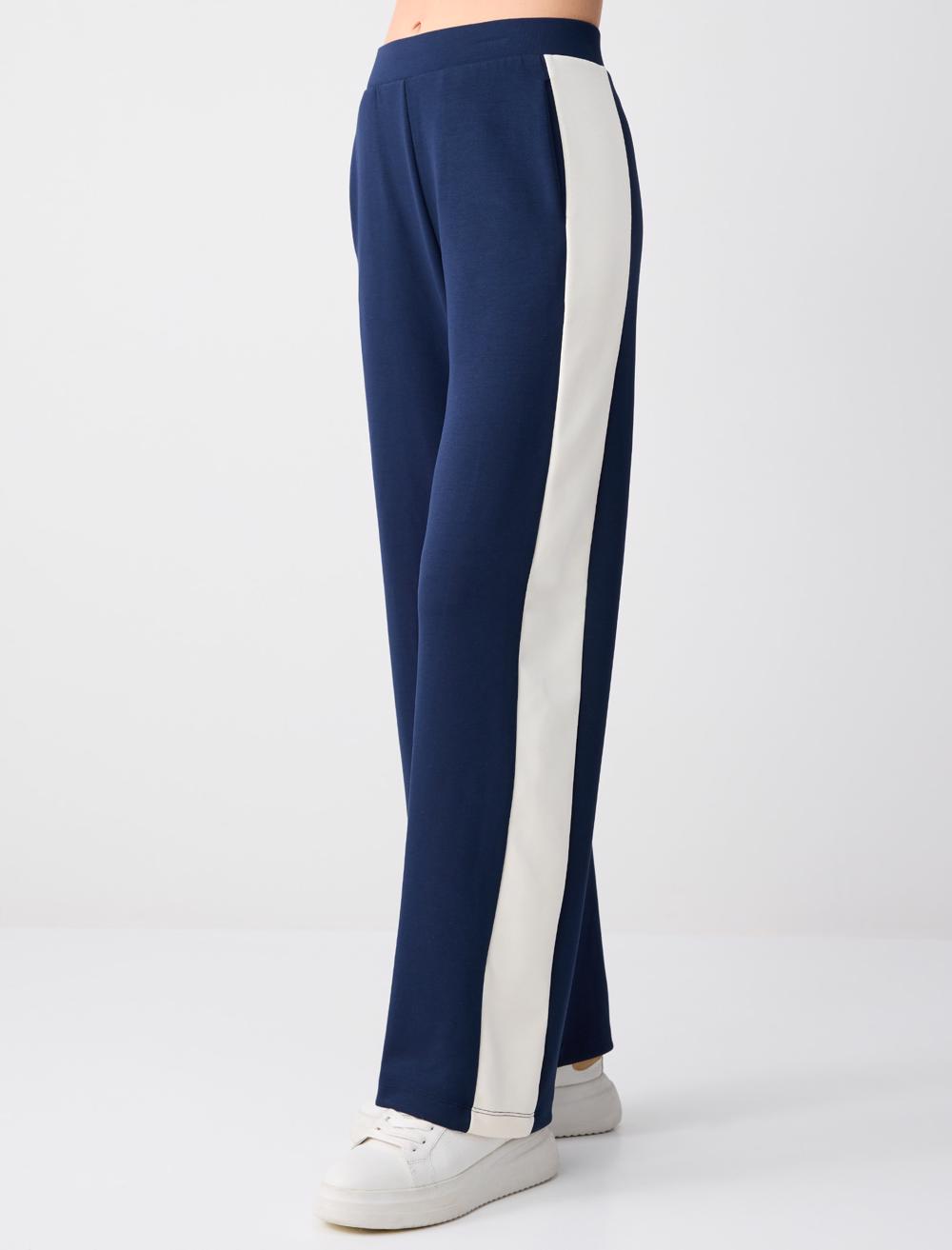 Wide-Leg Regular Waist Modal Knit Jogger Sweatpants - 6SW115652
