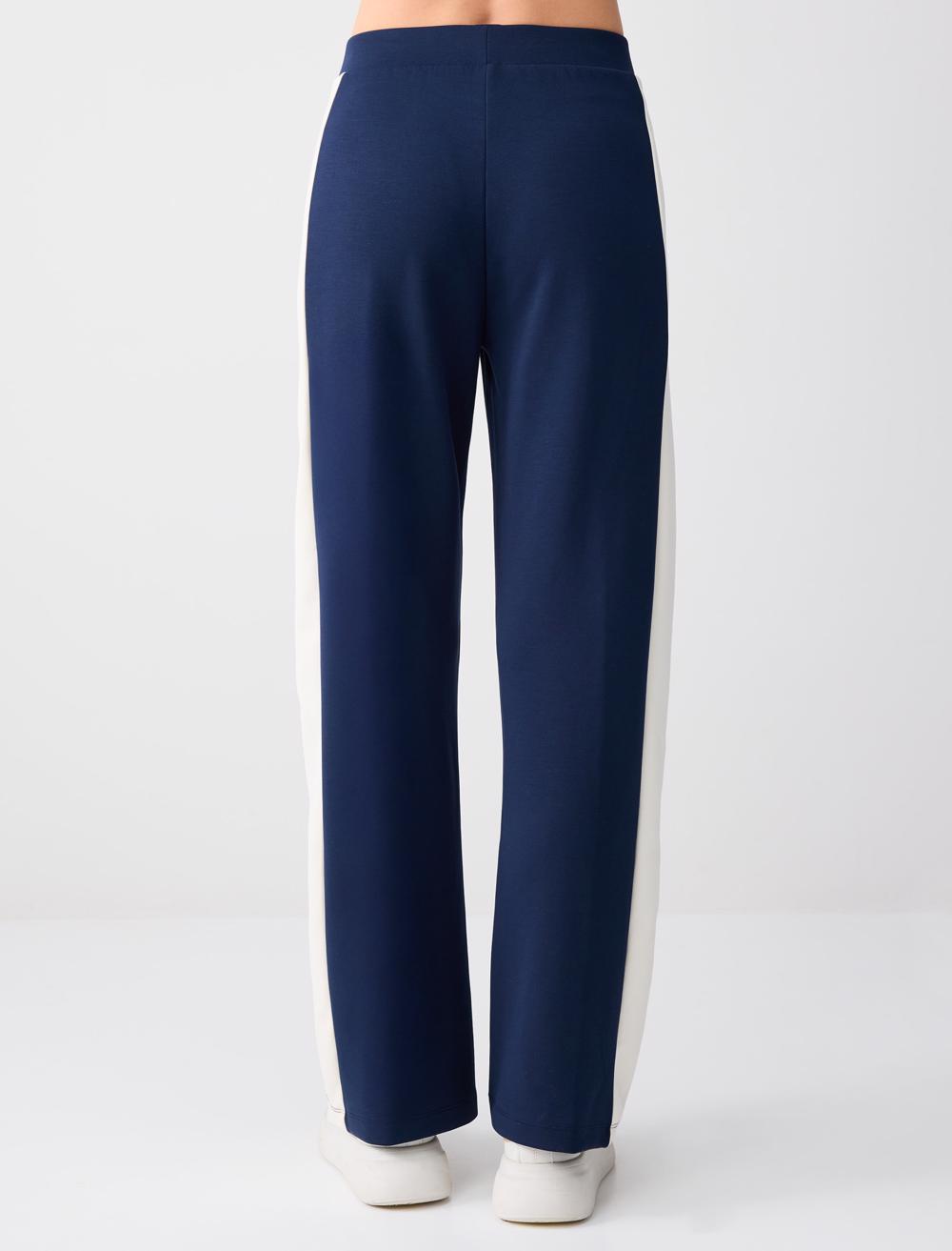 Wide-Leg Regular Waist Modal Knit Jogger Sweatpants - 6SW115652