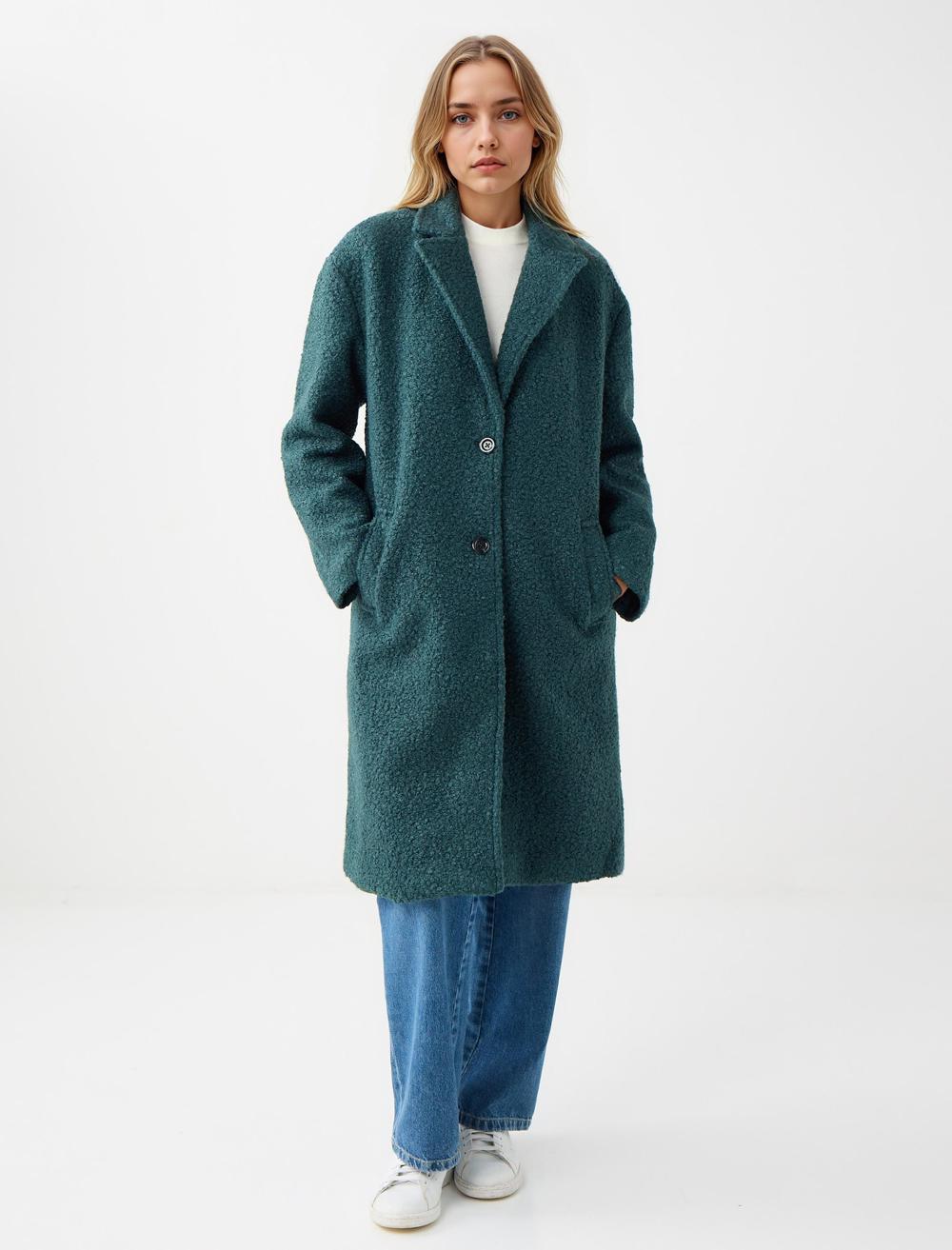 Loose Fit Long-Sleeve Coat - 5WW123697