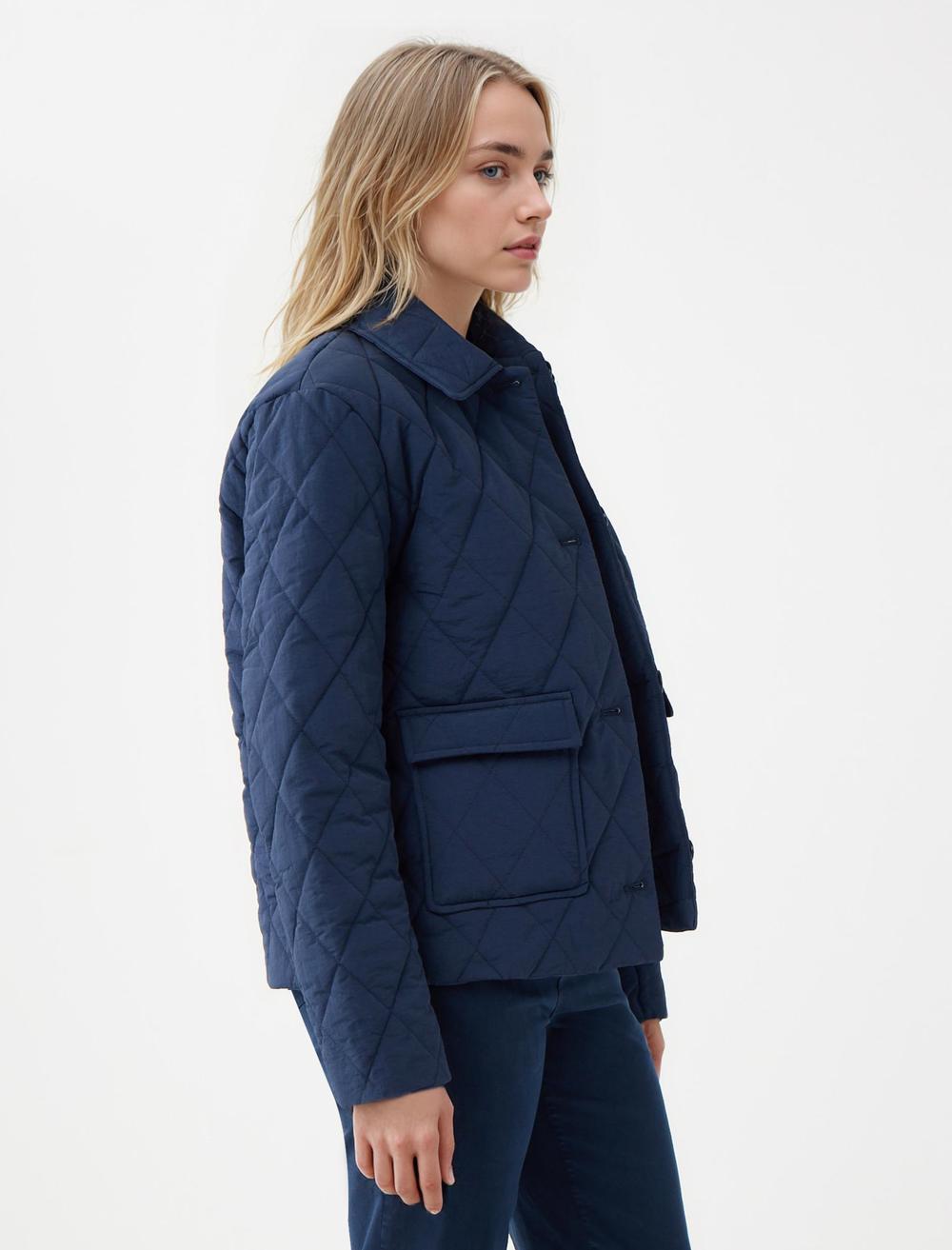 Puffer Coat - Dark Blue - 5WW053696494