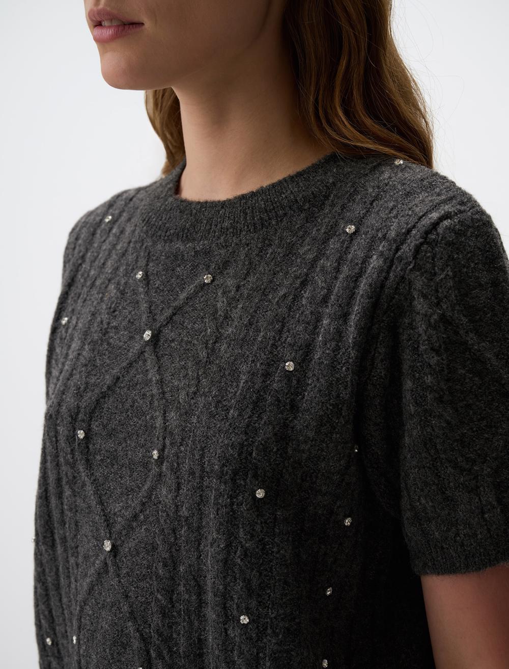 Slim Fit Crew Neck Short-Sleeve Pullover - 4WW03230510