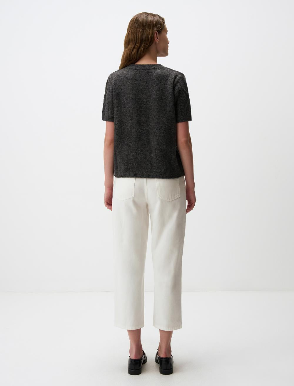 Slim Fit Crew Neck Short-Sleeve Pullover - 4WW03230510