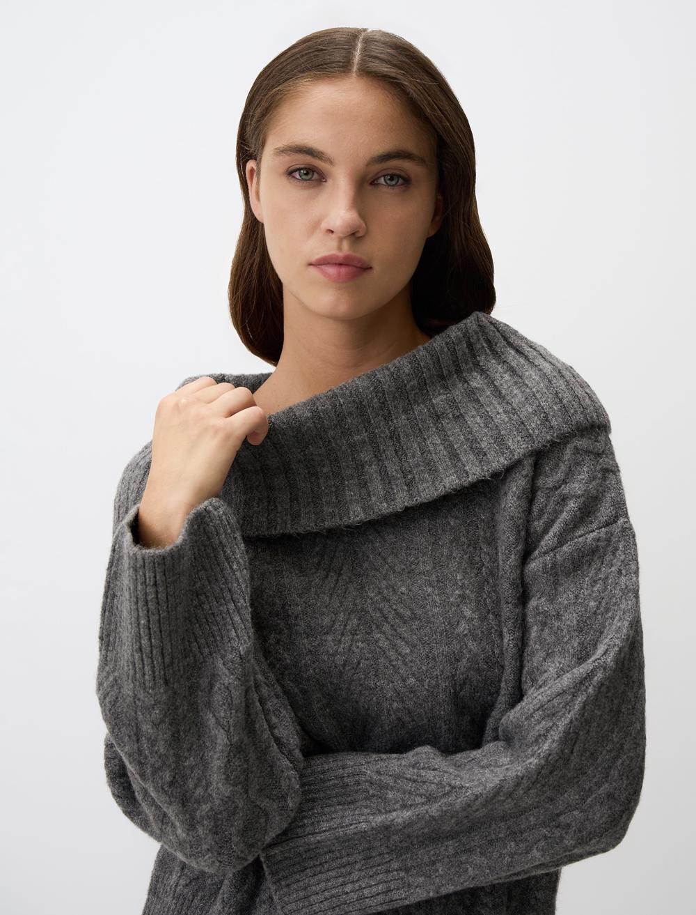 Off The Shoulders Long Sleeve Sweater Sweater