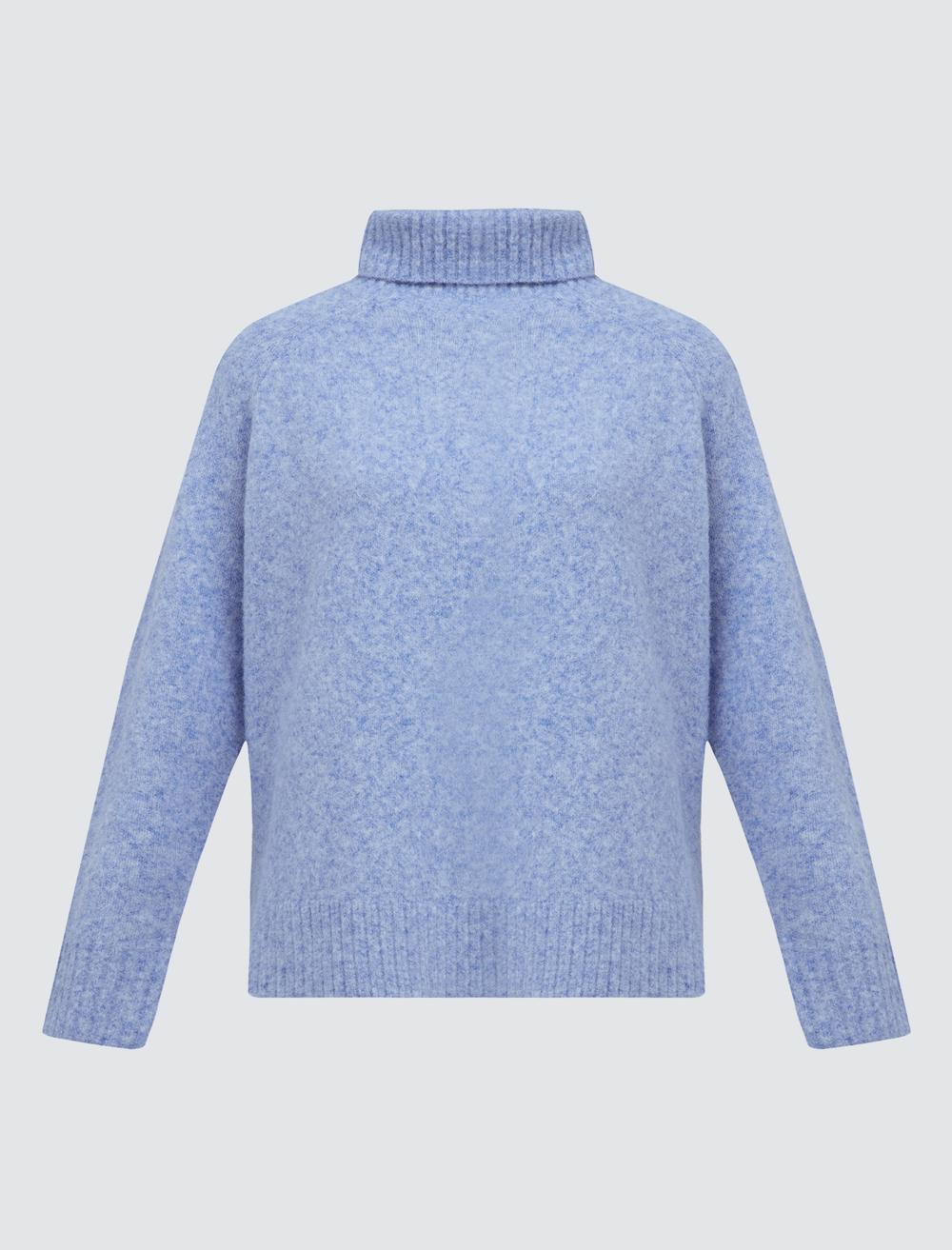 Polo Neck Long-Sleeve Pullover - 5WW134094