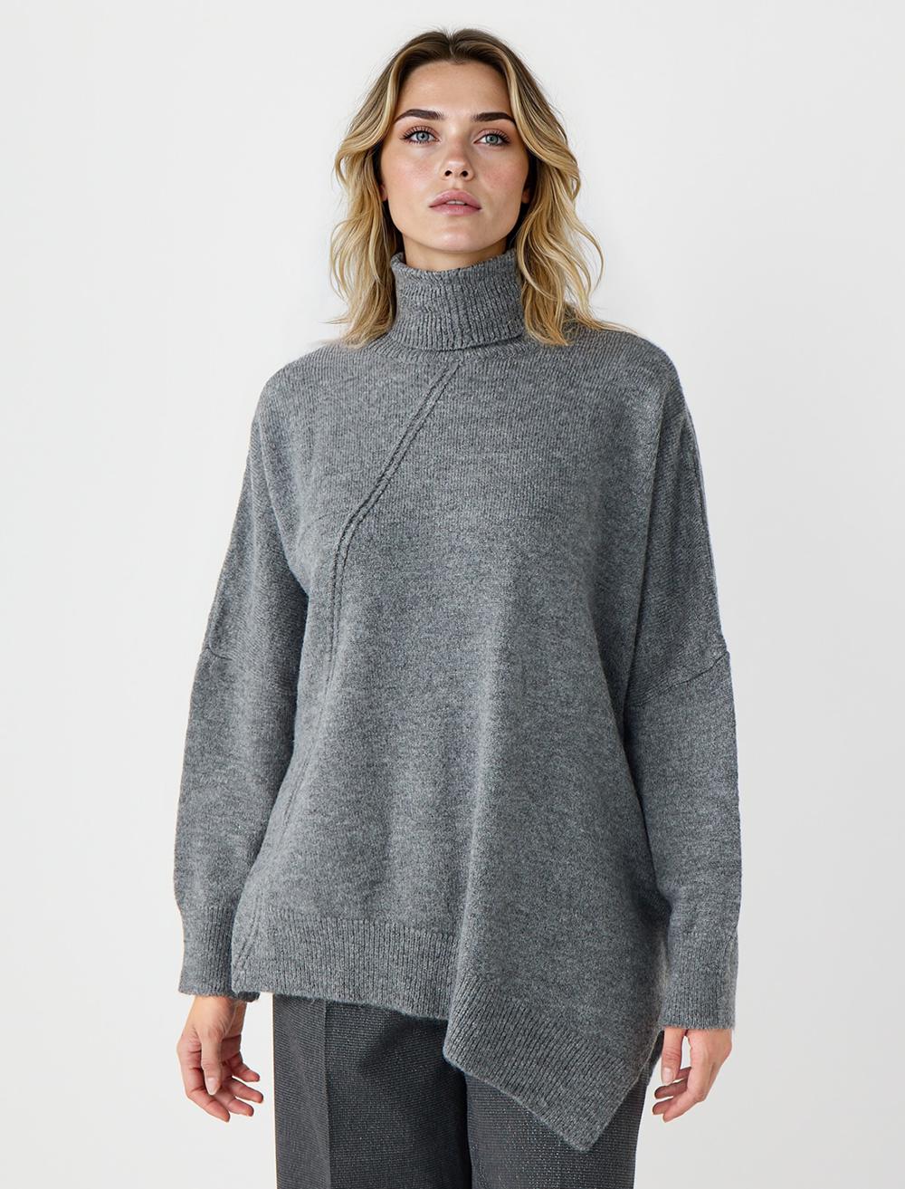 Polo Neck Pullover - 5WW134122