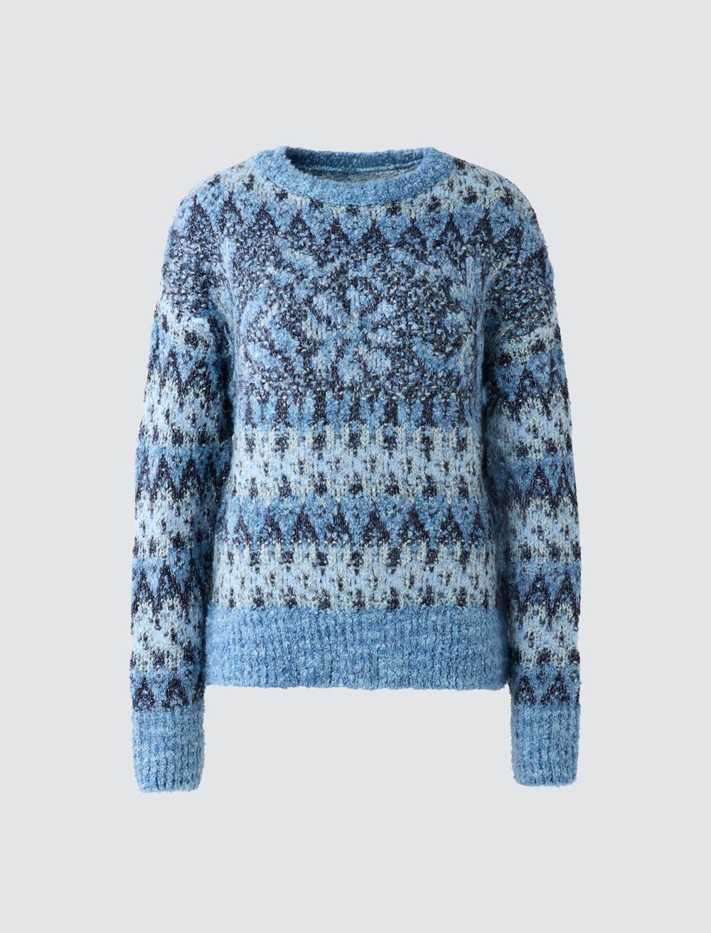 Crew Neck Long-Sleeve Pullover - 5WW134223