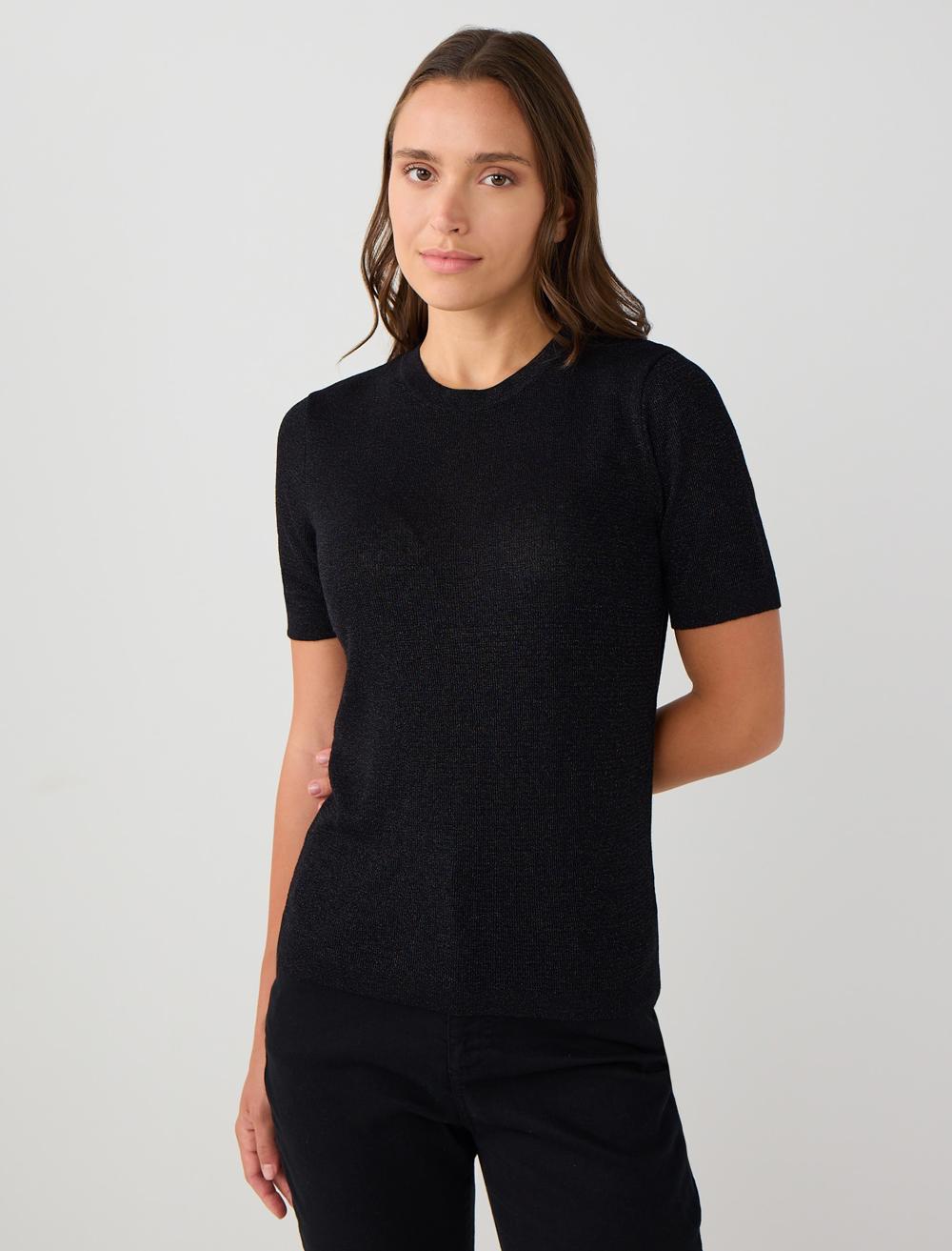 Crew Neck Short-Sleeve Pullover - 5WW134300