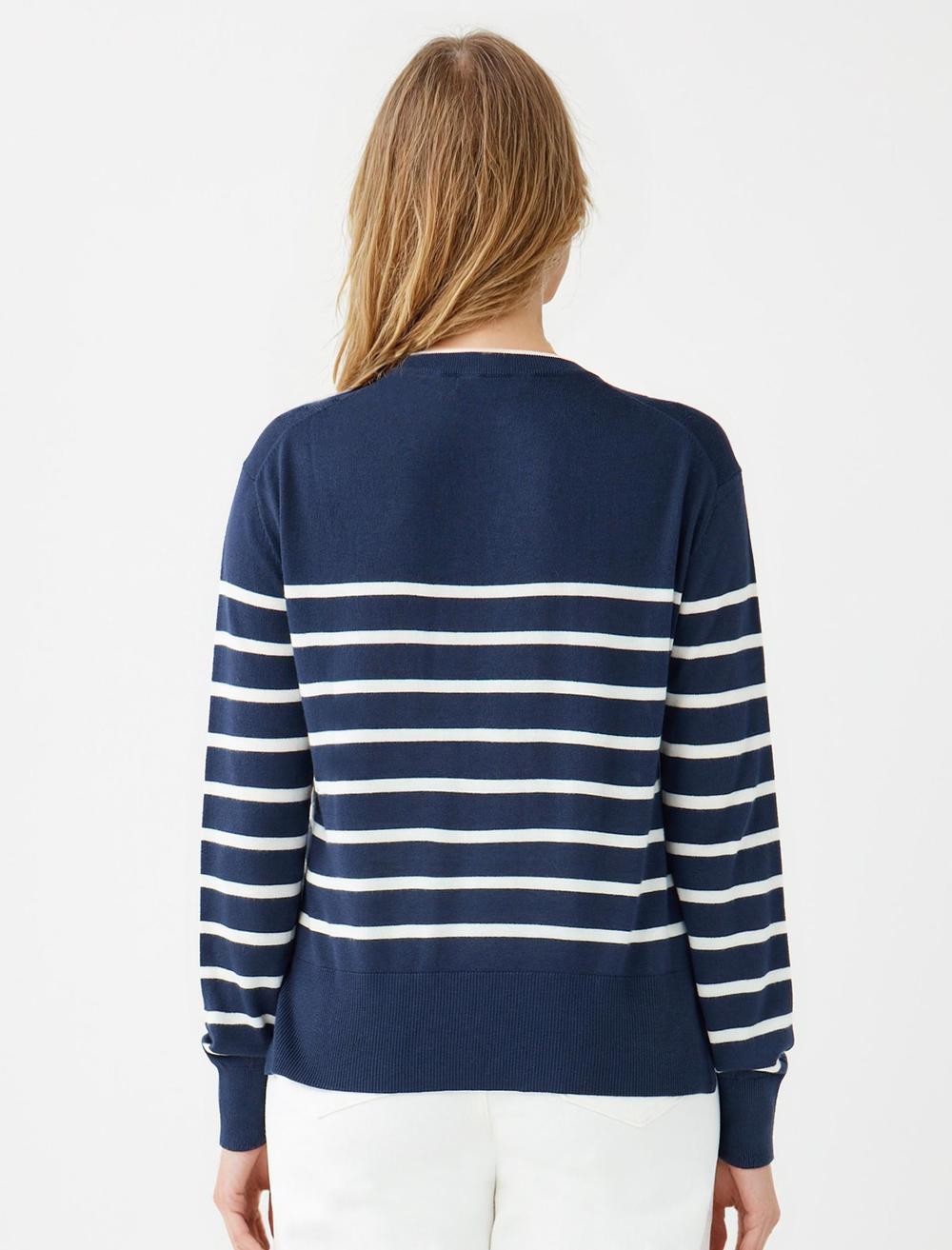 Crew Neck Long-Sleeve Pullover - 5WW134578