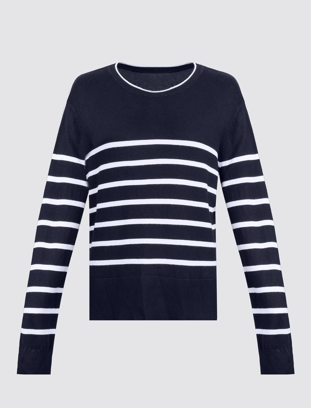 Crew Neck Long-Sleeve Pullover - 5WW134578