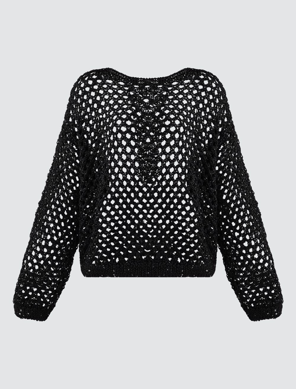 Off-The-Shoulder Long-Sleeve Pullover - 5WW134597