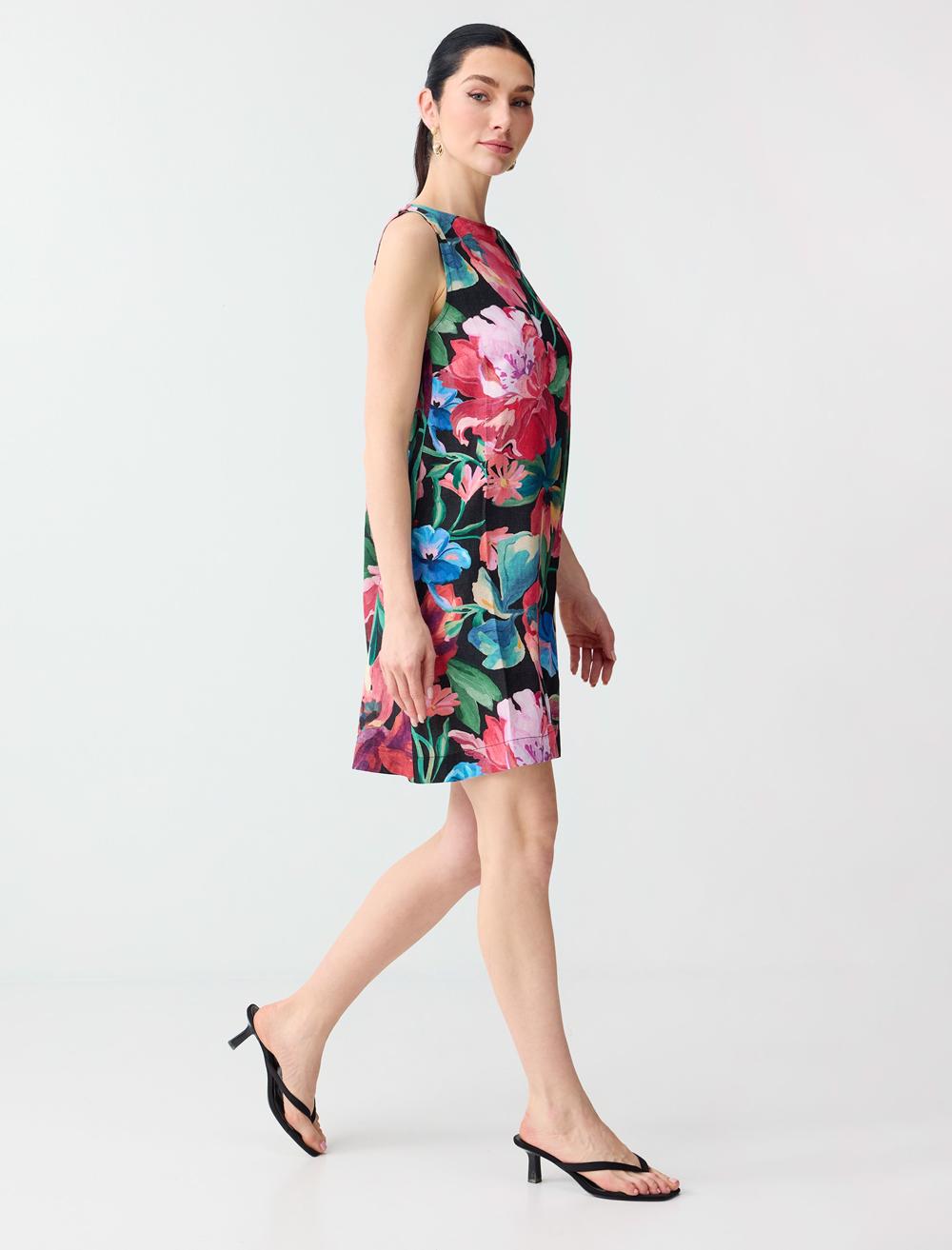 Normal Fit Off-the-shoulder Sleeveless Dress - Black - 6SW067269900