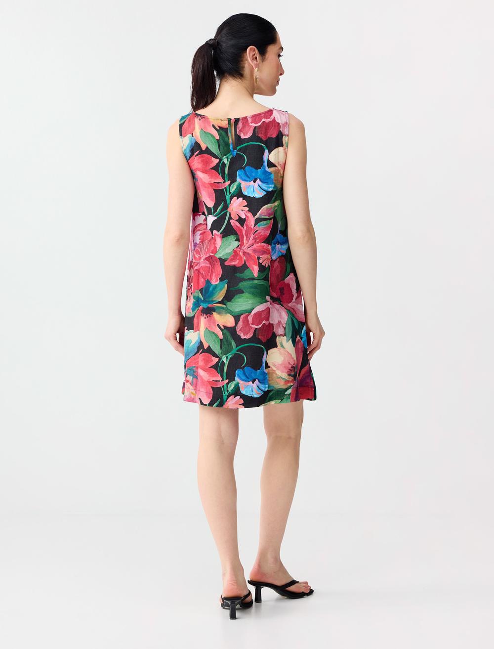 Normal Fit Off-the-shoulder Sleeveless Dress - Black - 6SW067269900