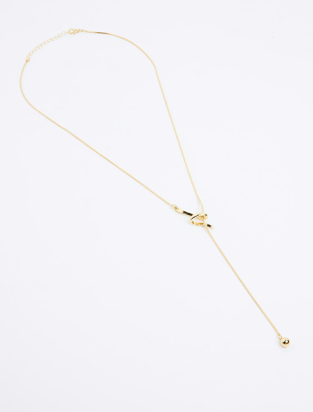 Modern Figured Long Necklace
