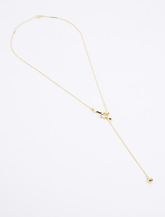 Modern Figured Long Necklace