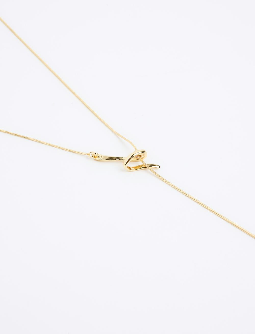 Modern Figured Long Necklace