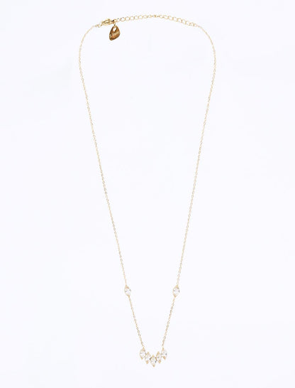 Adjustable Necklace with Shiny Stone Detail