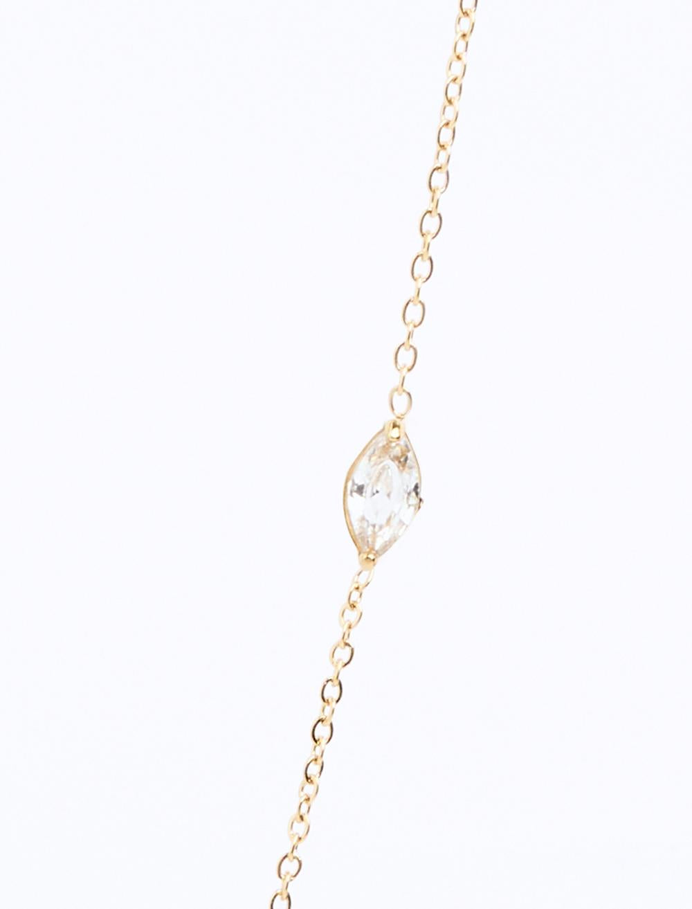 Adjustable Necklace with Shiny Stone Detail