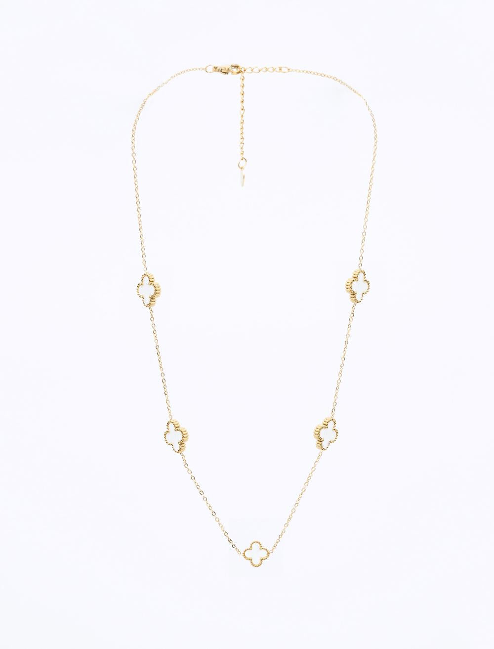 Clover Figured Adjustable Necklace